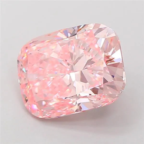 3.01ct Cushion modified Lab Grown Diamond (Colour Fancy Vivid Pink, Clarity VVS1, IGI Certified)