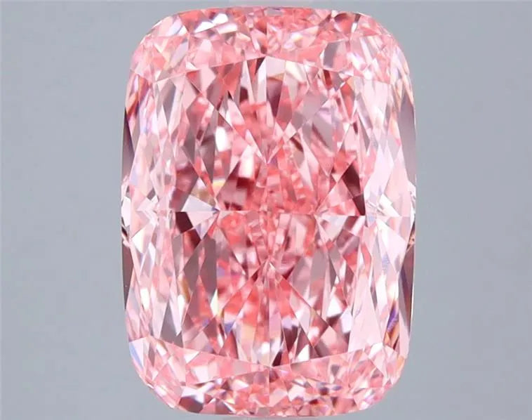 3.01ct Cushion modified Lab Grown Diamond (Colour Fancy Vivid Pink, Clarity VVS2, IGI Certified)