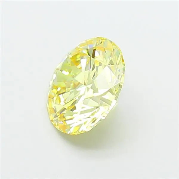 3.01ct Round Lab Grown Diamond (Colour Fancy Yellow, Clarity VVS2, Cut ID, IGI Certified)