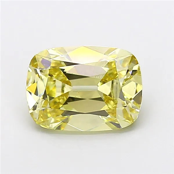 3.02ct Cushion brilliant Lab Grown Diamond (Colour Fancy Yellow, Clarity VS2, IGI Certified)