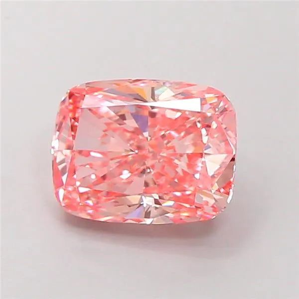 3.02ct Cushion modified Lab Grown Diamond (Colour Fancy Vivid Pink, Clarity VVS2, IGI Certified)
