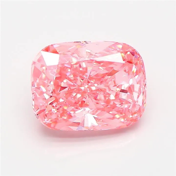 3.02ct Cushion modified Lab Grown Diamond (Colour Fancy Vivid Pink, Clarity VVS2, IGI Certified)