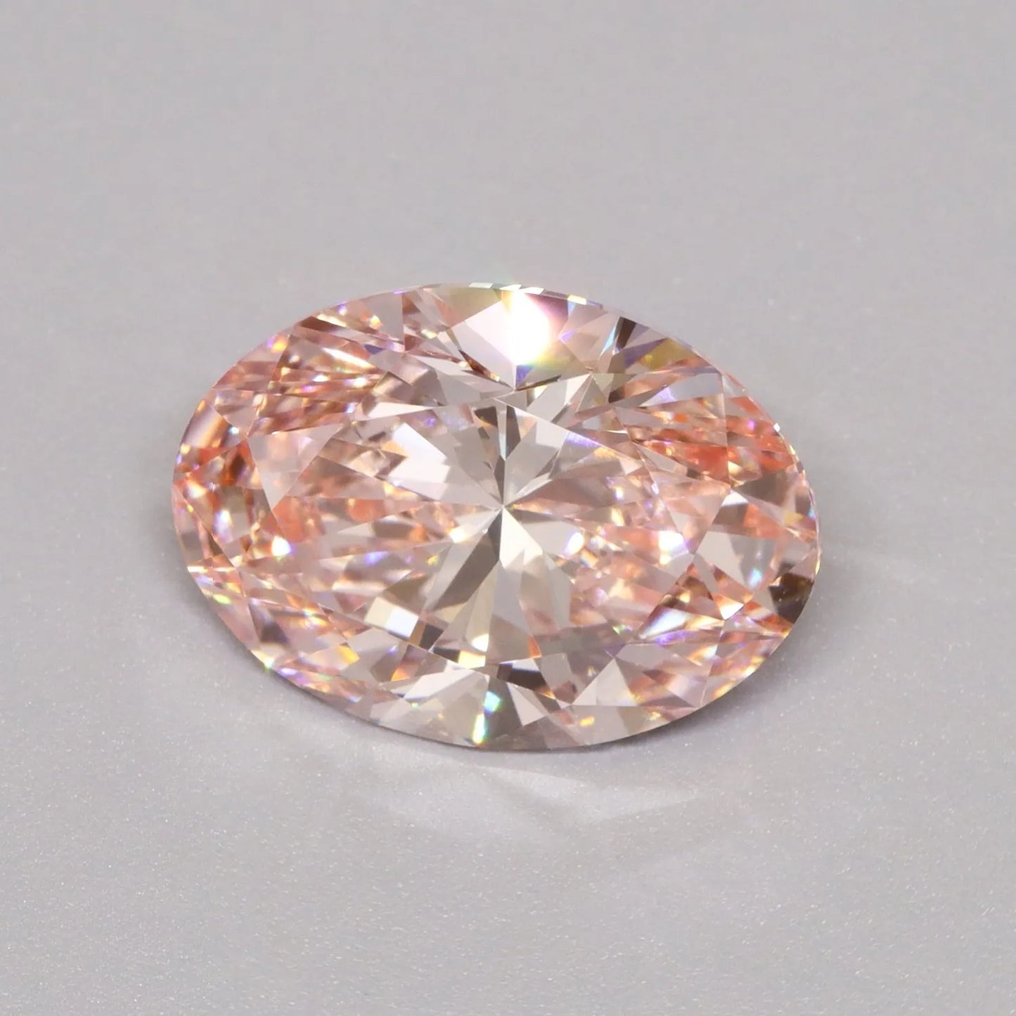 3.02ct Oval Lab Grown Diamond (Colour Fancy Vivid Pink, Clarity VVS2, IGI Certified)
