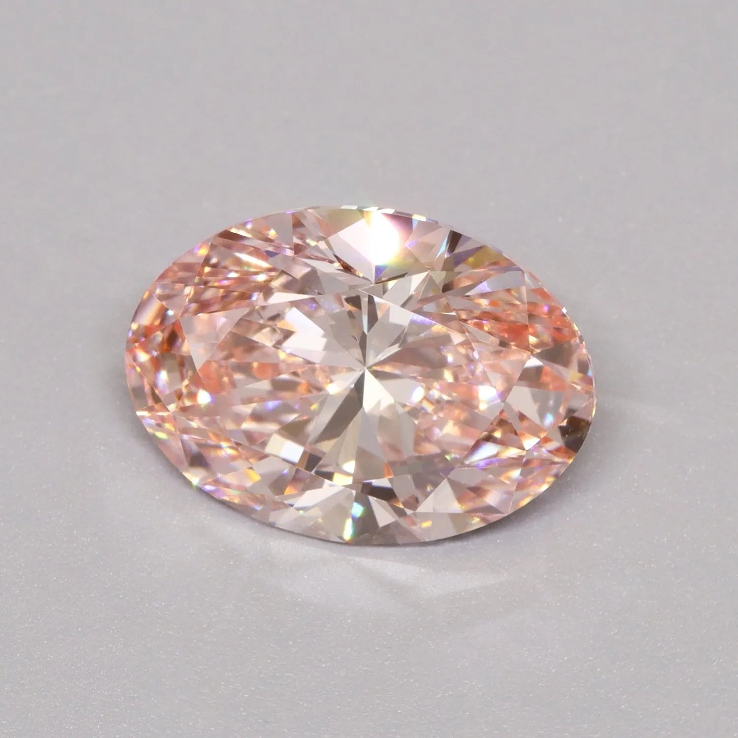 3.02ct Oval Lab Grown Diamond (Colour Fancy Vivid Pink, Clarity VVS2, IGI Certified)