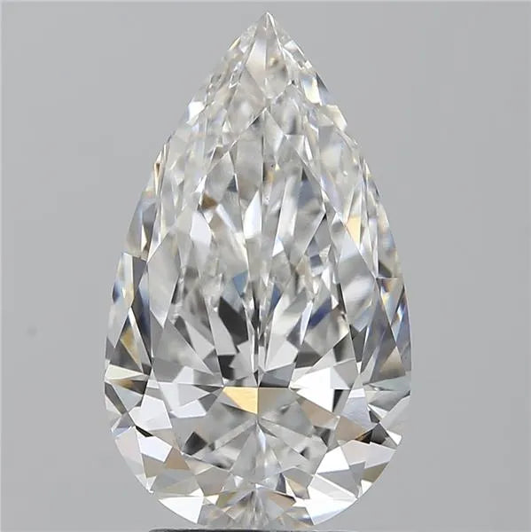 3.02ct Pear Lab Grown Diamond (Colour E, Clarity VVS2, IGI Certified)