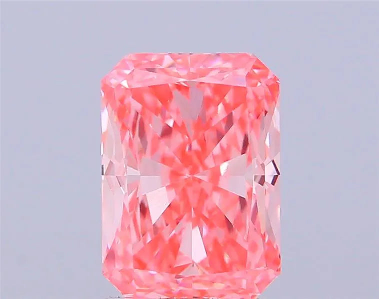 3.02ct Radiant Lab Grown Diamond (Colour Fancy Vivid Pink, Clarity VVS2, IGI Certified)