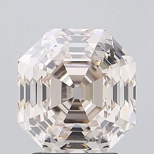 3.03ct Octagonal Lab Grown Diamond (Colour Very Light Pinkish Brown, Clarity VS2, IGI Certified)
