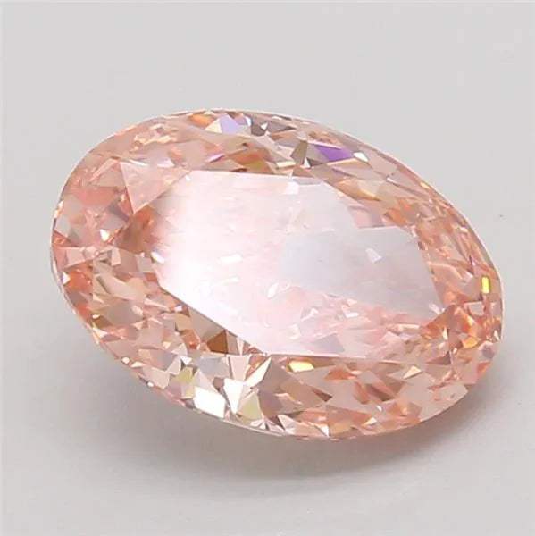 3.05ct Oval Lab Grown Diamond (Colour Fancy Vivid Pink, Clarity VVS2, IGI Certified)