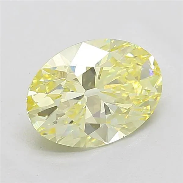 3.05ct Oval Lab Grown Diamond (Colour Fancy Yellow, Clarity VS1, IGI Certified)