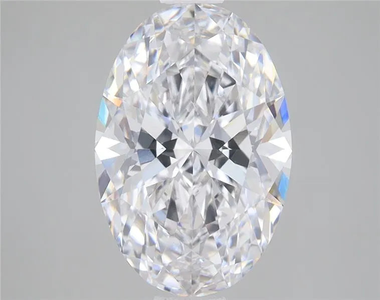 3.06ct Oval Lab Grown Diamond (Colour D, Clarity VVS2, IGI Certified)