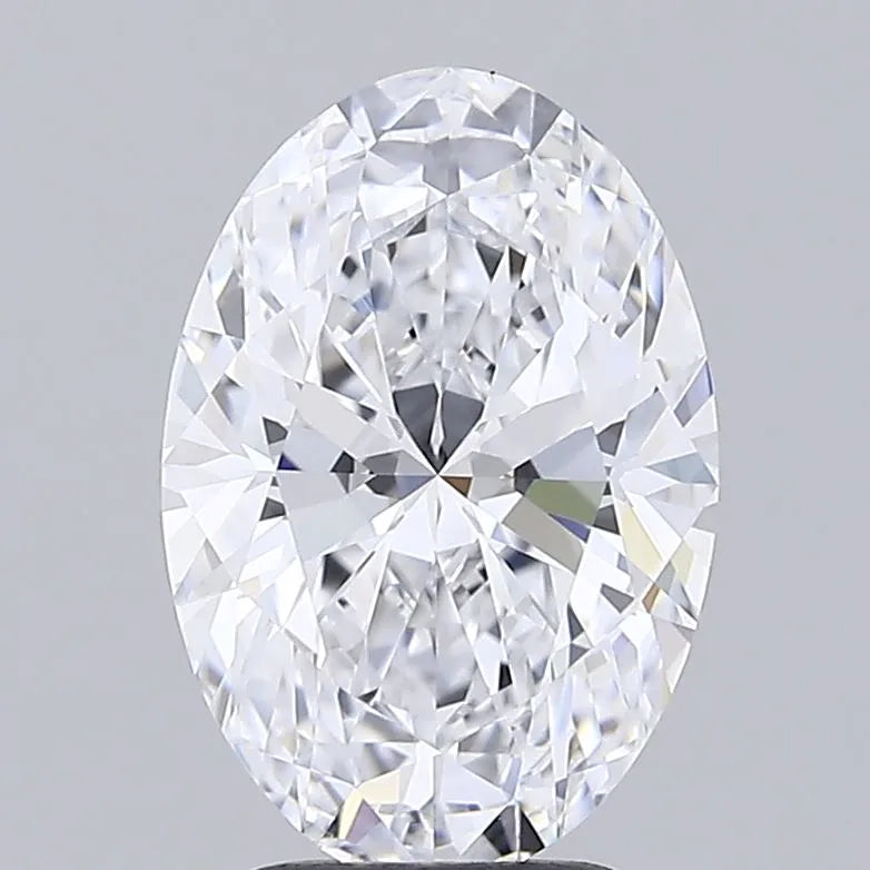 3.08ct Oval Lab Grown Diamond (Colour D, Clarity IF, IGI Certified)
