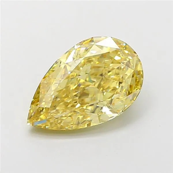 3.08ct Pear Lab Grown Diamond (Colour Fancy Intense Yellow, Clarity VVS2, IGI Certified)
