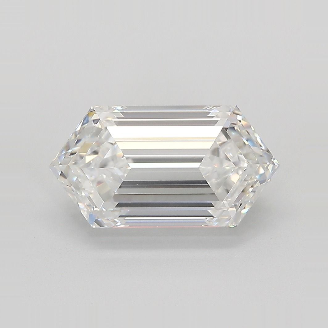 3.09ct Hexagonal Lab Grown Diamond (Colour E, Clarity VVS2, IGI Certified)