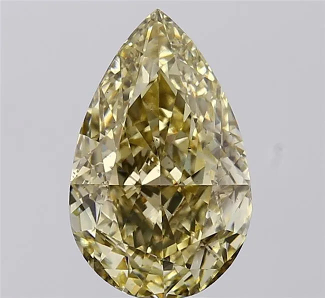 3.09ct Pear Lab Grown Diamond (Colour Fancy Light Yellow, Clarity VS2, IGI Certified)