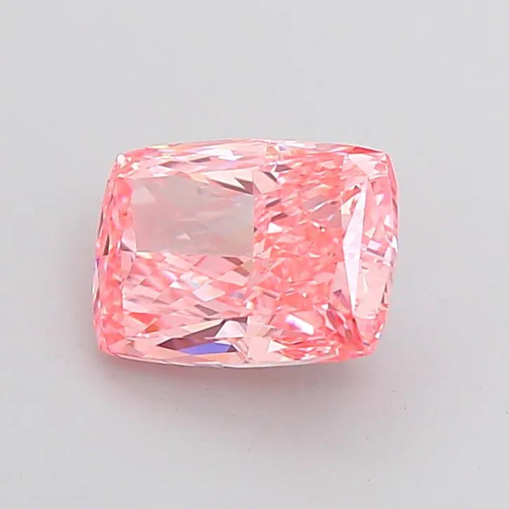 3.11ct Cushion modified Lab Grown Diamond (Colour Fancy Vivid Pink, Clarity VVS1, IGI Certified)