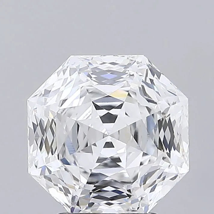 3.12ct Octagonal Lab Grown Diamond (Colour E, Clarity VVS2, IGI Certified)