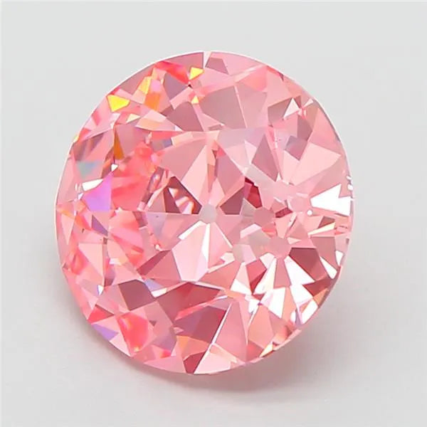 3.25ct European cut Lab Grown Diamond (Colour Fancy Vivid Pink, Clarity VS1, IGI Certified)