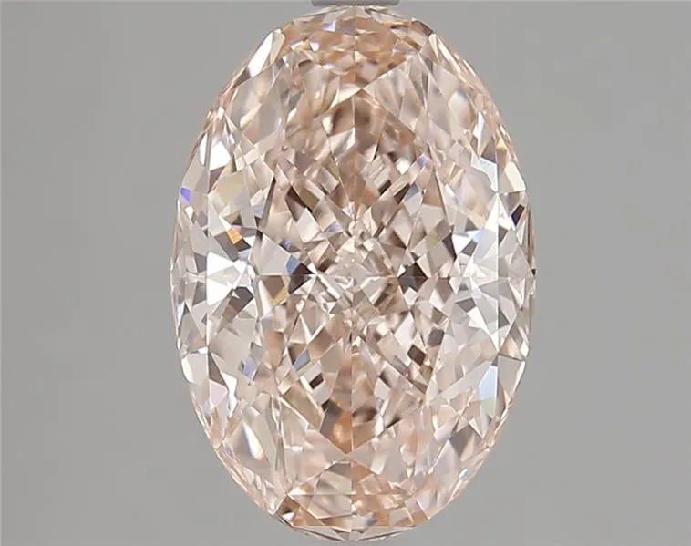 3.26ct Oval Lab Grown Diamond (Colour Fancy Vivid Pink, Clarity VS1, IGI Certified)