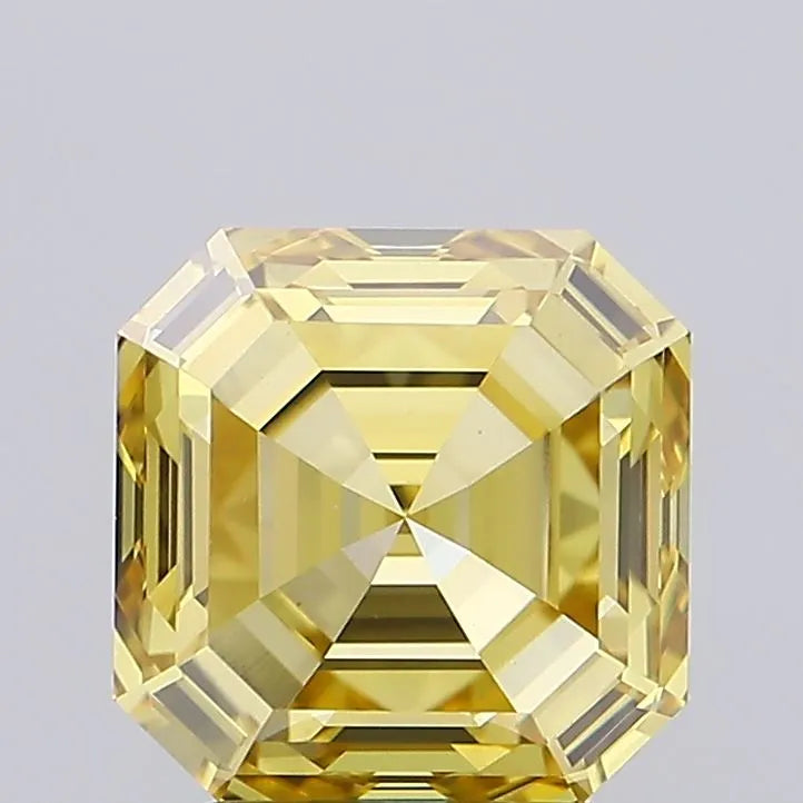 3.43ct Asscher Lab Grown Diamond (Colour Fancy Yellow, Clarity VS1, IGI Certified)