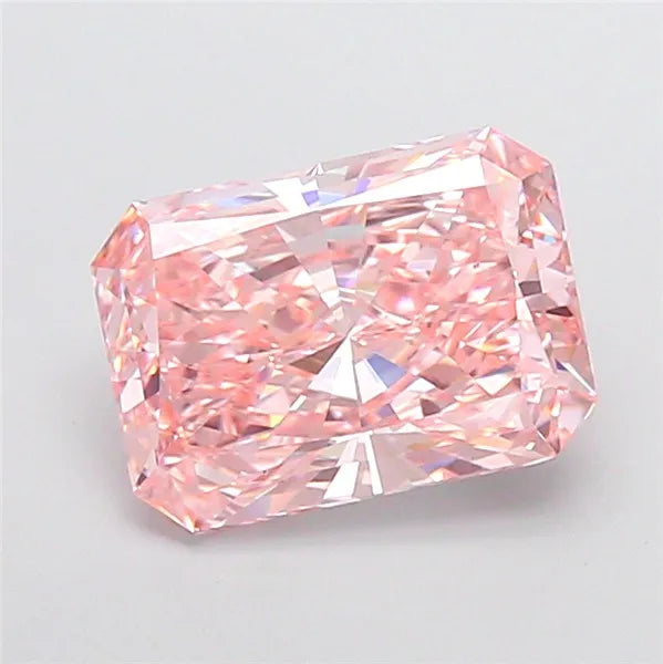 3.51ct Radiant Lab Grown Diamond (Colour Fancy Intense Pink, Clarity VS1, IGI Certified)