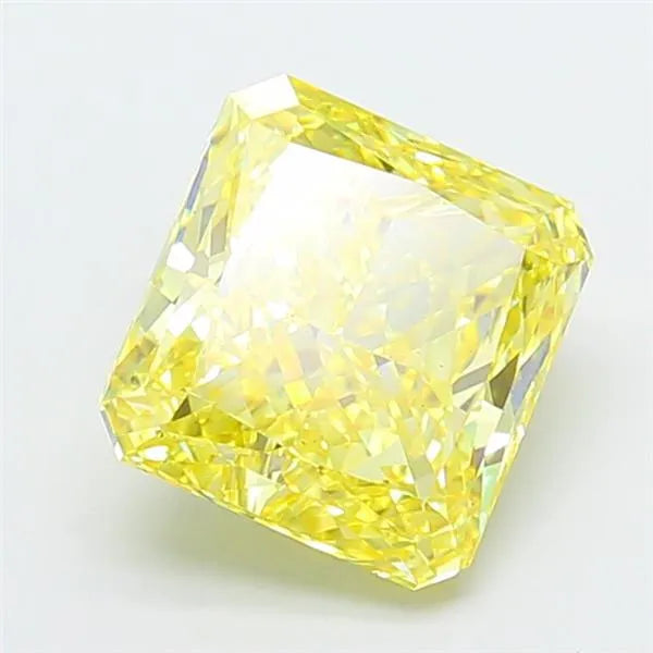 3.52ct Radiant Lab Grown Diamond (Colour Fancy Vivid Yellow, Clarity VS2, IGI Certified)