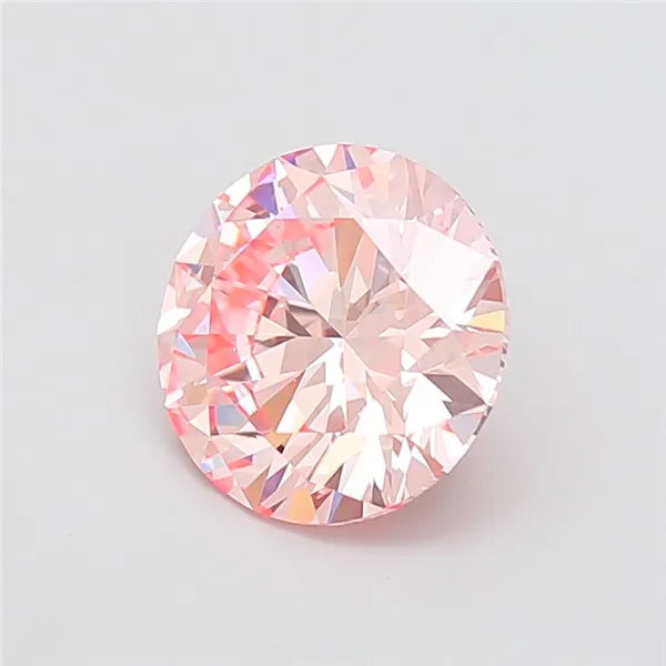 3.54ct Round Lab Grown Diamond (Colour Fancy Intense Pink, Clarity VS1, Cut EX, IGI Certified)
