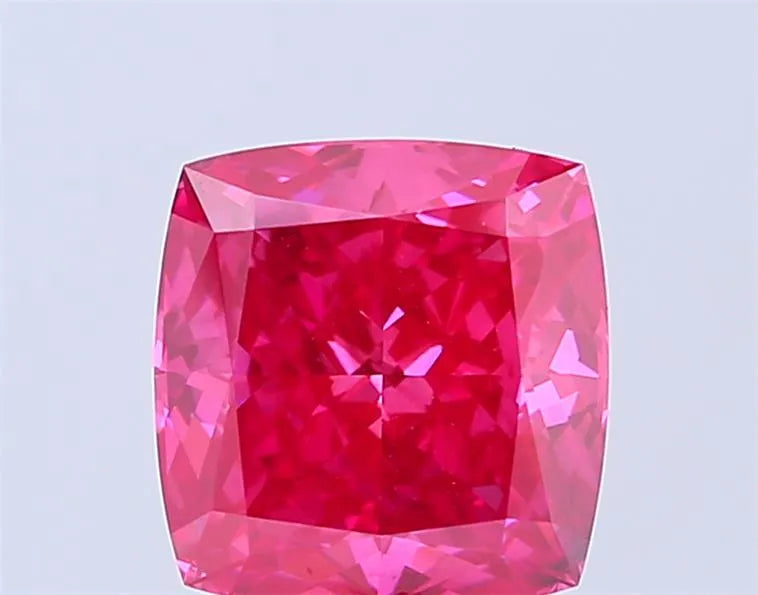 3.55ct Cushion modified Lab Grown Diamond (Colour Fancy Vivid Pink, Clarity VS2, IGI Certified)