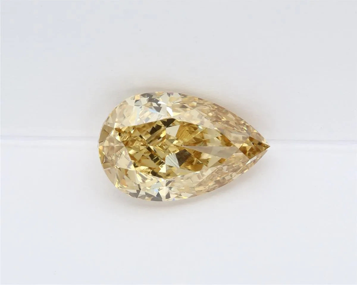 3.55ct Pear Lab Grown Diamond (Colour Fancy Intense Yellow, Clarity VS1, IGI Certified)