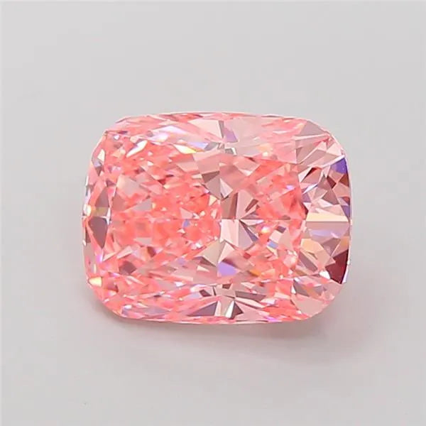3.56ct Cushion modified Lab Grown Diamond (Colour Fancy Vivid Pink, Clarity VVS2, IGI Certified)