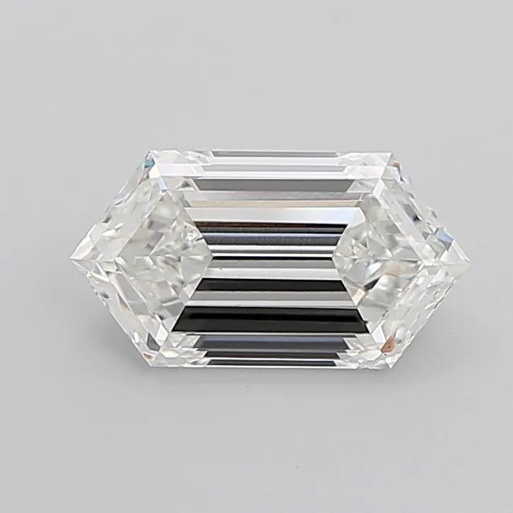 3.75ct Hexagonal Lab Grown Diamond (Colour F, Clarity VVS2, IGI Certified)