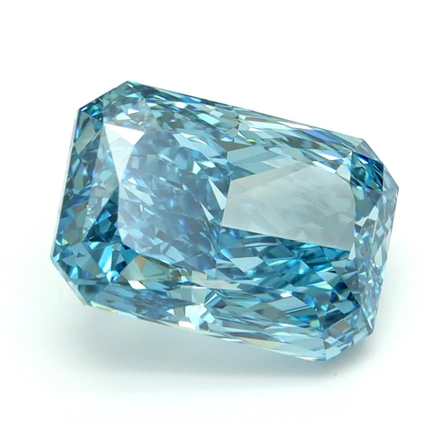 3.88ct Radiant Lab Grown Diamond (Colour Fancy Vivid Blue, Clarity VVS2, IGI Certified)