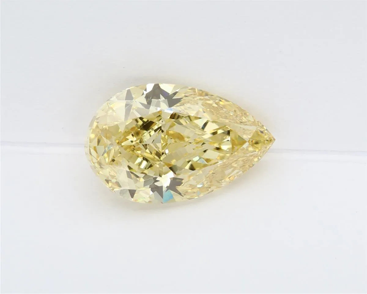 4.00ct Pear Lab Grown Diamond (Colour Fancy Intense Yellow, Clarity VS1, IGI Certified)