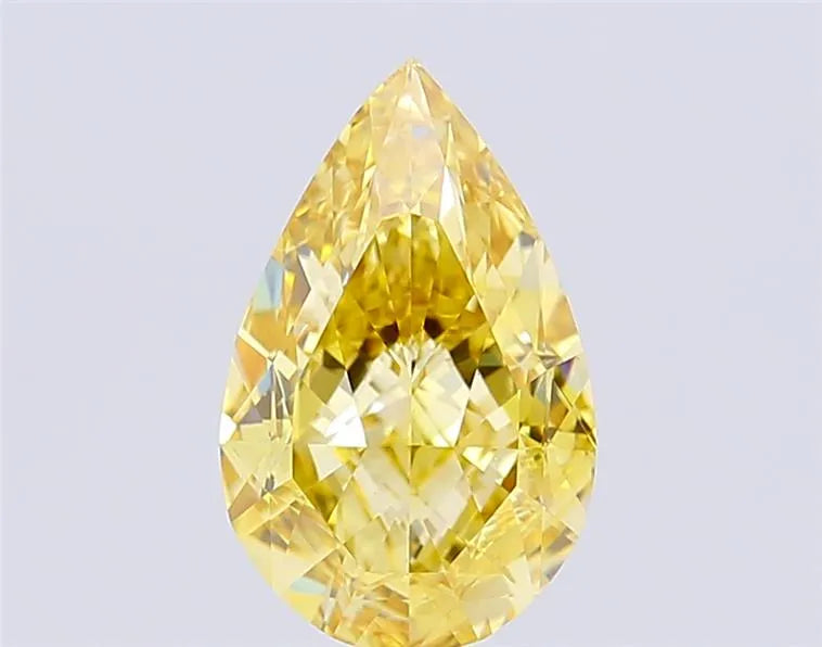 4.00ct Pear Lab Grown Diamond (Colour Fancy Yellow, Clarity VVS2, IGI Certified)