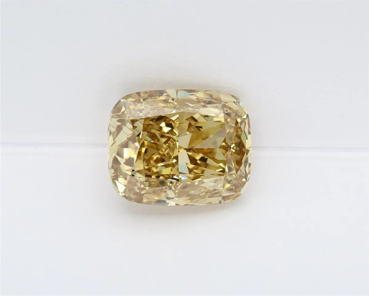 4.01ct Cushion modified Lab Grown Diamond (Colour Fancy Intense Yellow, Clarity VS1, IGI Certified)