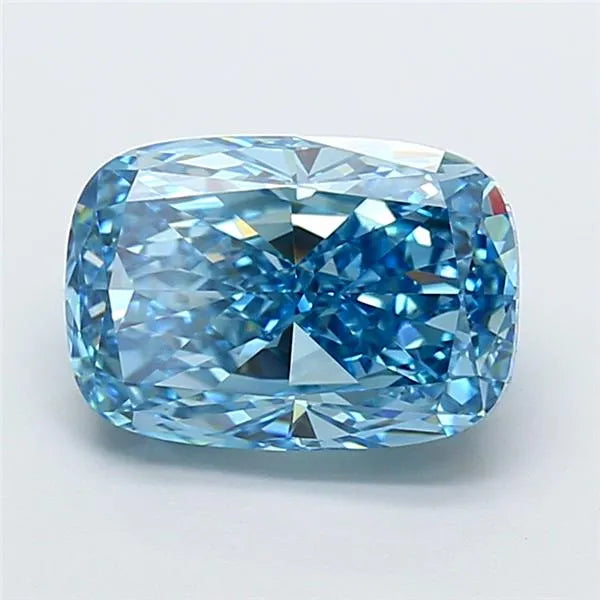 4.01ct Cushion modified Lab Grown Diamond (Colour Fancy Vivid Blue, Clarity VVS2, IGI Certified)