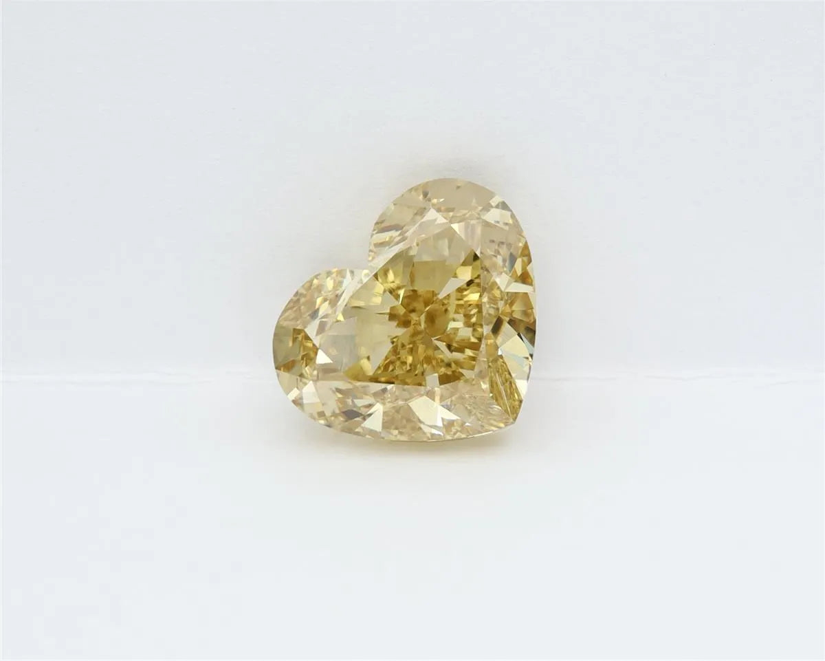 4.02ct Heart Lab Grown Diamond (Colour Fancy Intense Yellow, Clarity VVS2, IGI Certified)