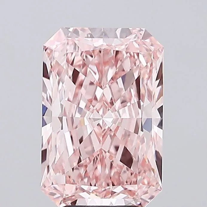 4.03ct Radiant Lab Grown Diamond (Colour Fancy Vivid Pink, Clarity VVS2, IGI Certified)