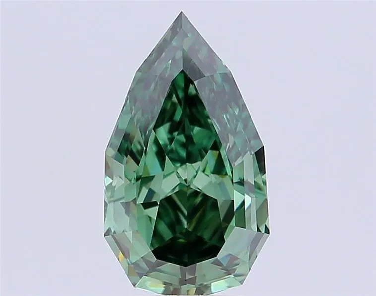 4.04ct Pear Lab Grown Diamond (Colour Fancy Vivid Green, Clarity VS1, IGI Certified)