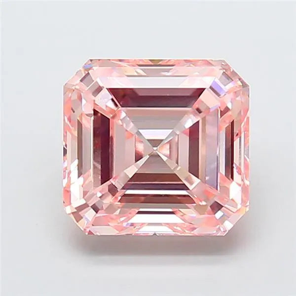 4.06ct Asscher Lab Grown Diamond (Colour Fancy Intense Pink, Clarity VS1, IGI Certified)