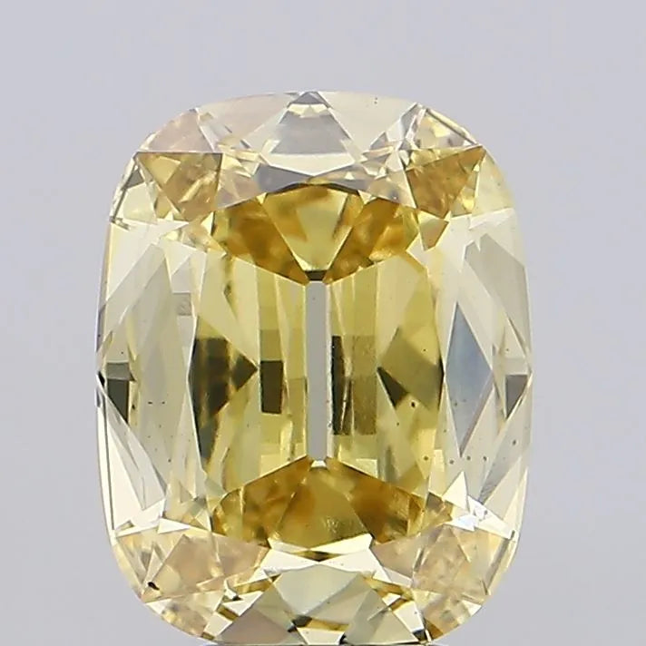 4.08ct Cushion brilliant Lab Grown Diamond (Colour Fancy Yellow, Clarity VS2, IGI Certified)