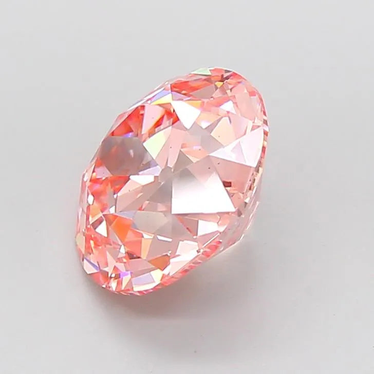 4.09ct European cut Lab Grown Diamond (Colour Fancy Intense Pink, Clarity VS1, IGI Certified)