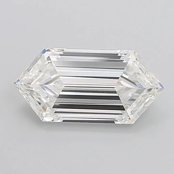 4.09ct Hexagonal Lab Grown Diamond (Colour F, Clarity VVS2, IGI Certified)