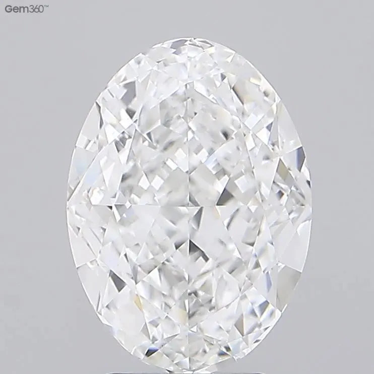 4.09ct Oval Lab Grown Diamond (Colour E, Clarity VVS2, IGI Certified)