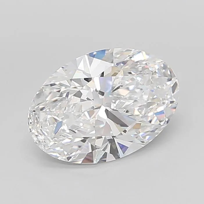 4.31ct Oval Lab Grown Diamond (Colour D, Clarity IF, Cut EX, IGI Certified)
