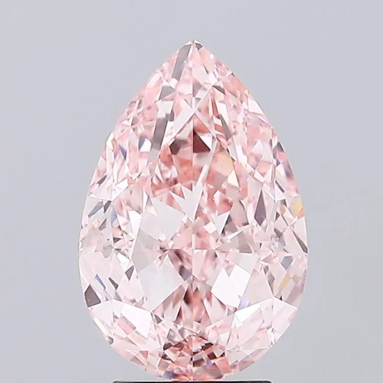 4.63ct Pear Lab Grown Diamond (Colour Fancy Intense Pink, Clarity VS1, IGI Certified)