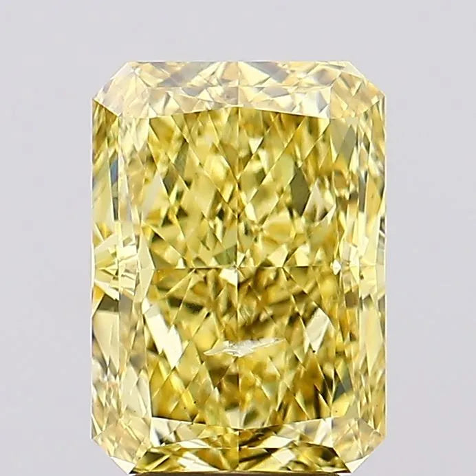 4.76ct Radiant Lab Grown Diamond (Colour Fancy Vivid Yellow, Clarity SI1, IGI Certified)