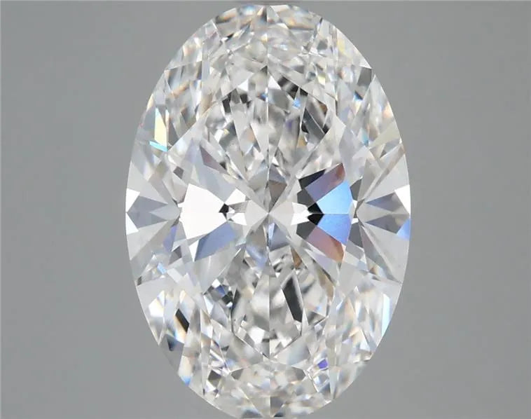 5.00ct Oval Lab Grown Diamond (Colour E, Clarity VVS1, IGI Certified)