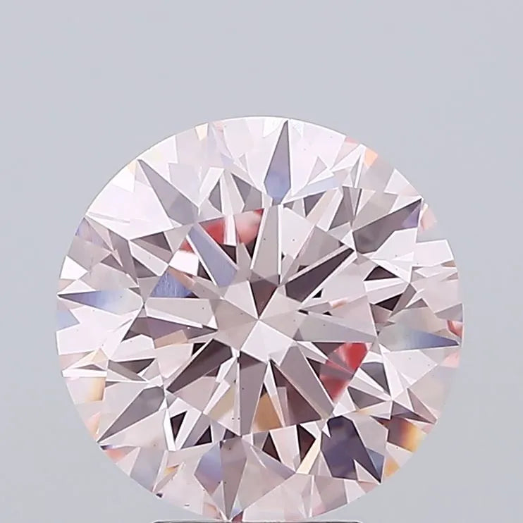 5.00ct Round Lab Grown Diamond (Colour Fancy Intense Pink, Clarity VS1, Cut ID, IGI Certified)