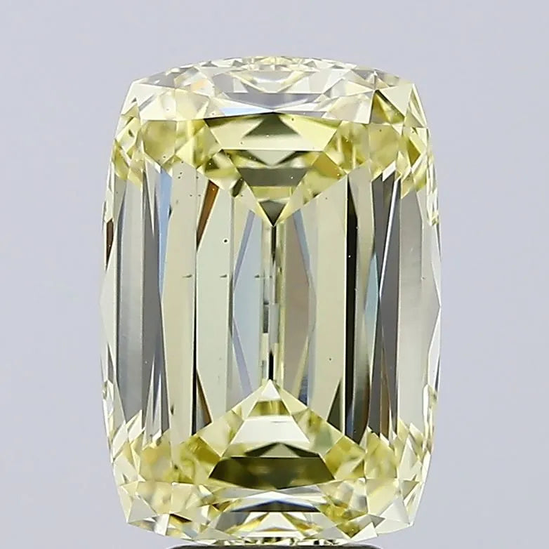 5.01ct Cushion modified Lab Grown Diamond (Colour Fancy Yellow, Clarity VS2, IGI Certified)