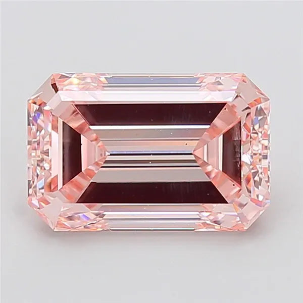 5.01ct Emerald Lab Grown Diamond (Colour Fancy Intense Pink, Clarity VS2, IGI Certified)